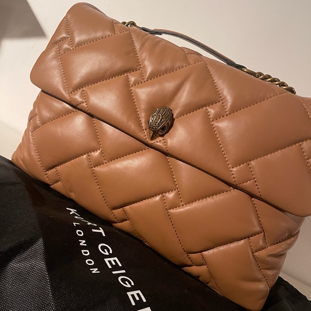 NWT Kurt Geiger XXL Kensington - Camel Soft Leather